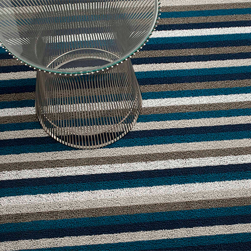 Shag Indoor/Outdoor Mats by Chilewich. Even Stripe Doormat. Marine 200128-00. UPC 0667880915789. They are ideal for entryways, mudrooms, kitchens, bathrooms, porches, patios, pool areas, and beyond.