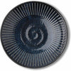 Blue Namako Tokusa 6.25" Plate J5181. 6.25" diam. x 1.25" h.