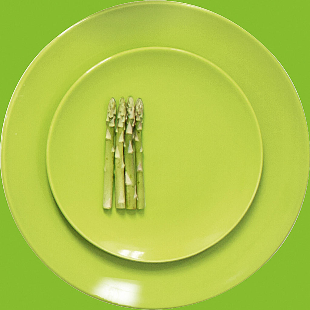 ASA Selection Colour It dinner plate and side plate in kiwi green.