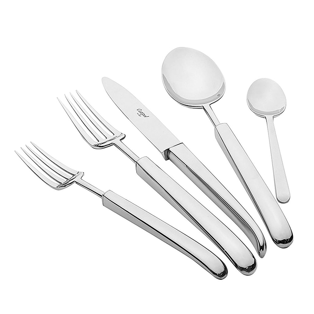 Cutipol Carré dessert fork, dinner fork, dinner knife, table spoon and tea / coffee spoon