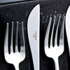 GOA BLACK MATTE BRUSHED DETAIL OF 24-PIECE SET AND CHEST