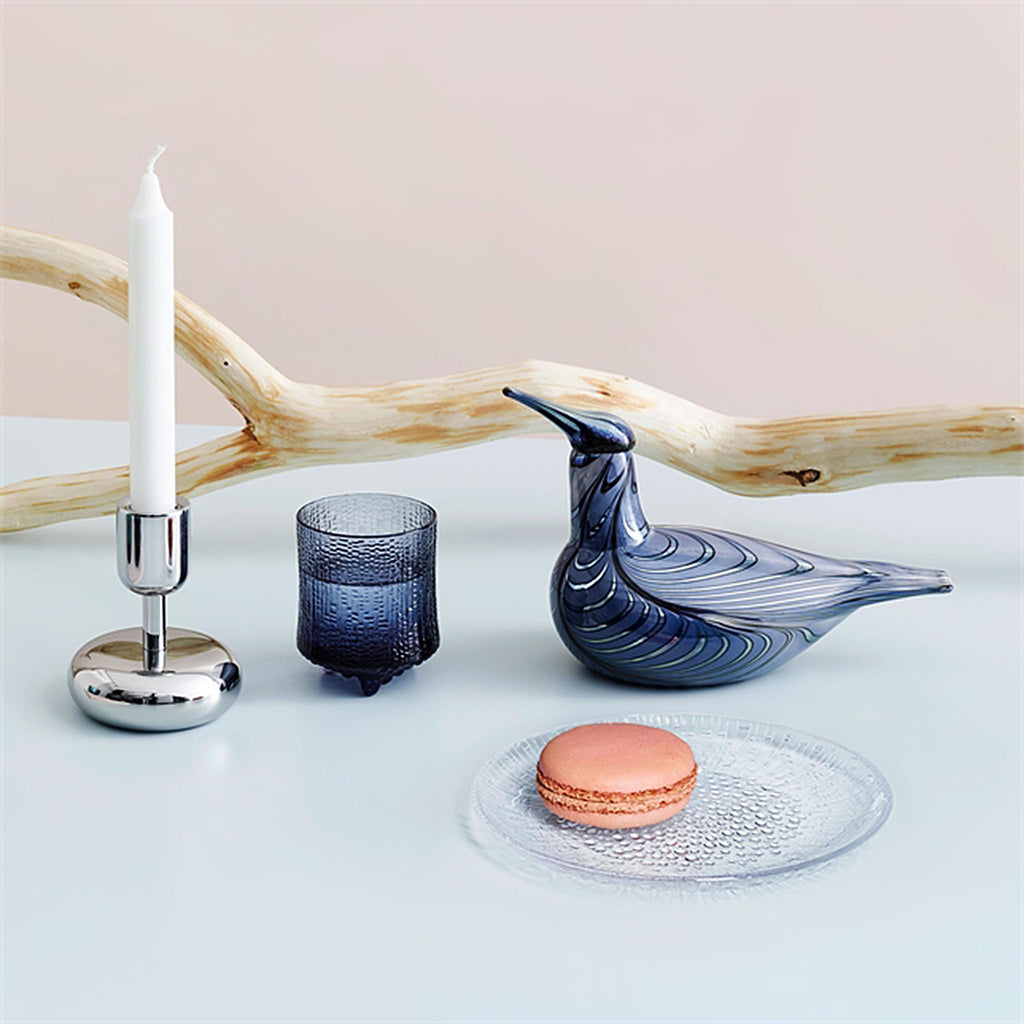 The Nappula candleholder was born when designer Matti Klenell visited the Nuutajärvi glass museum and fell in love with an unusually shaped table.