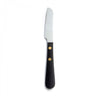 DAVID MELLOR CUTLERY Provençal black fruit knife. Length: 18.4cm Width: 2.1cm Material: Martensitic steel, acetal resin, brass Dishwasher safe: Yes. PRODUCT CODE 2531915.
