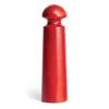 David Mellor large salt/pepper mill red. PRODUCT CODE 1801025. Height: 25cm Diameter: 6.8cm Material: European Beech, ceramic.