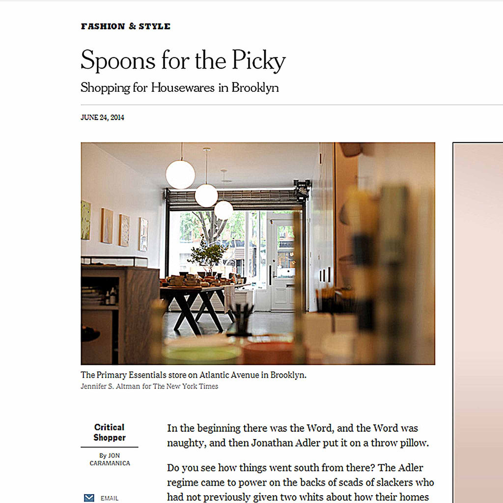 2014-06 June - The New York Times: The Critical Shopper