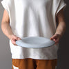 Confit 26cm / 10.2" plate dimensions: 26.5cm diameter x 3.3cm / 10.4" diameter x 1.3”; SKU 154-0041. Sensui Maeda Soko offers modern tableware that nourishes not only the body but also the heart. Imagining the smiles and happiness of family and friends, home chefs enjoy cooking and carefully plating their dishes. Sensui Maeda Soko delivers thoughtfully crafted tableware from Seto, Japan—a renowned center of ceramic and porcelain production. All plates are dishwasher and microwave safe. 