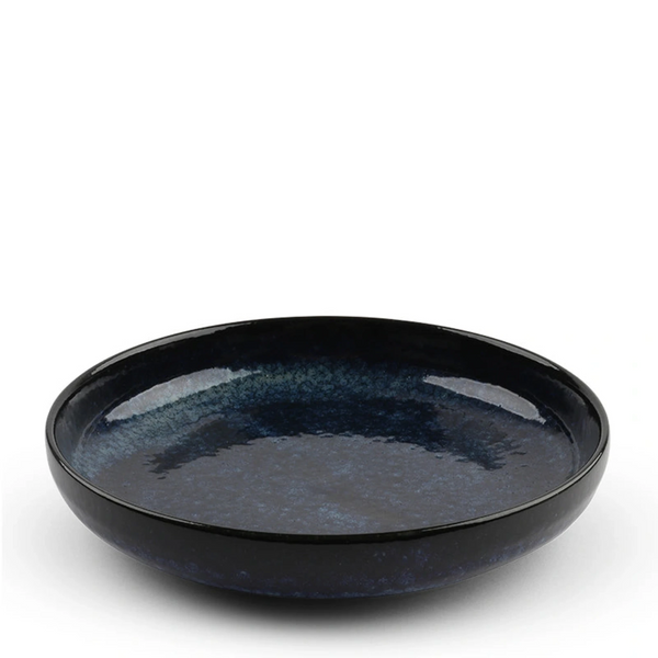 Namako Blue Pasta Plate.  One of our favorite shapes.  Perfect for everything!