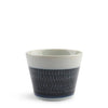 This cup is traditionally used as a soba dipping bowl but it can also be used for any type of dipping sauce, side dressing, snacks, candy, spices or even as a teacup. Mix and match with other coordinating soba cups. SKU 170-606B. UPC 845332034350.