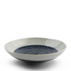 Tobikanna Blue Shallow Bowl 8.25". Tobikanna Indigo Blue Series shallow bowl for pastas, salads, garden bowls, everything! SKU 170-609B. UPC 845332034428. 8.25" diameter x 2"h.