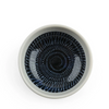 Tobikanna Blue Sauce Bowl. 4.25" diameter x 1.5"h. Ceramic. Microwave/dishwasher safe. Made in Japan. SKU 170-610B. UPC 845332034527.