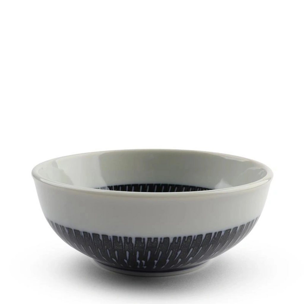 Tobikanna Indigo Blue Series medium bowl 5.25" diameter. Great for dips, soups, and snacks! SKU 170-611B. UPC 845332034565. 5.25" diameter x 2"h. Ceramic. Microwave/dishwasher safe. Made in Japan.