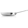 Eva Trio STAINLESS STEEL FRYING PAN - 24 CM - CERAMIC SLIP-LET®️ NON-STICK.  The frying pan goes on all heat sources incl. induction, and come in four sizes. EAN 5706631068062.