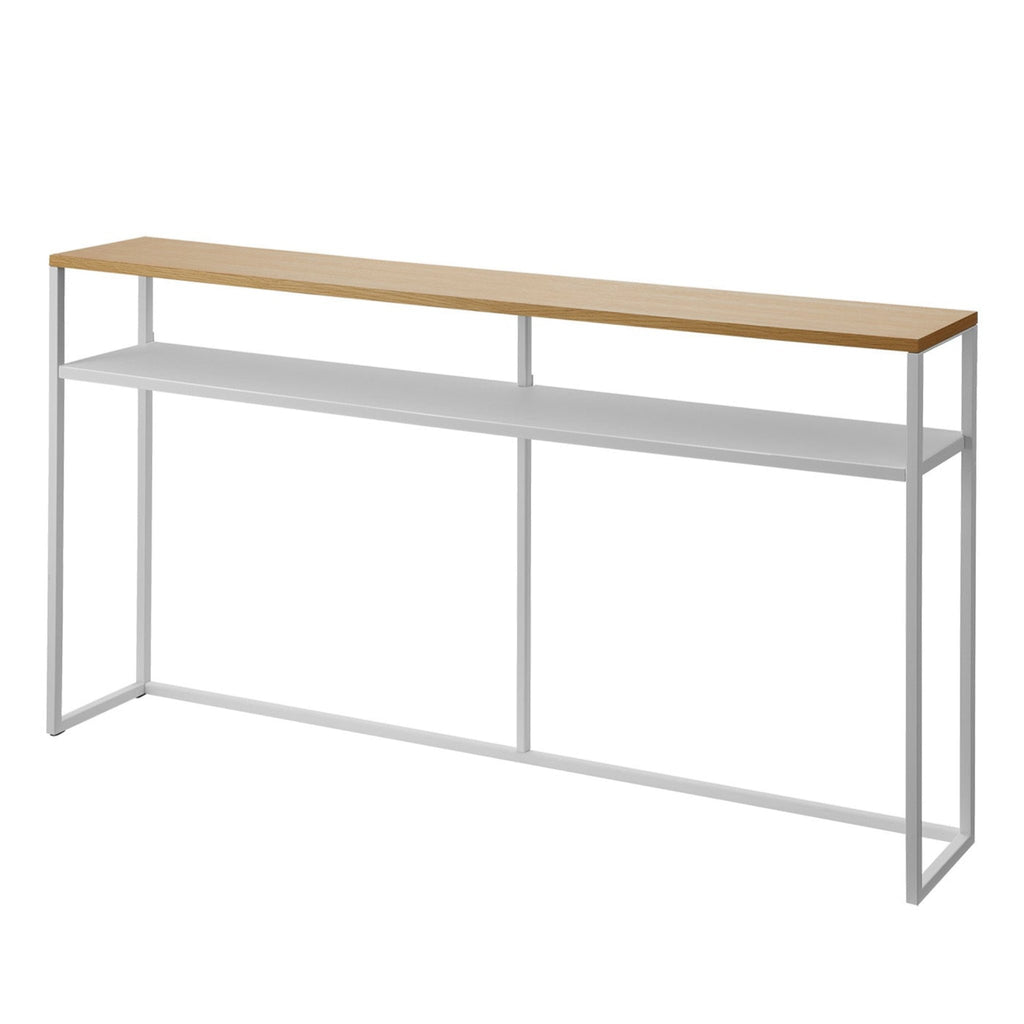 At just 8.1 inches deep, this slim table is a great addition for hallways, entryways, or any other elongated area in your home. Create a focal point with a touch of decor and keep your out-the-door essentials in one spot.
