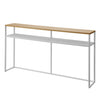 At just 8.1 inches deep, this slim table is a great addition for hallways, entryways, or any other elongated area in your home. Create a focal point with a touch of decor and keep your out-the-door essentials in one spot.