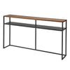 This luxuriously long yet stealthily slim console table will add just the extra storage you need in your entryway or maximize the space behind the couch or sofa. 