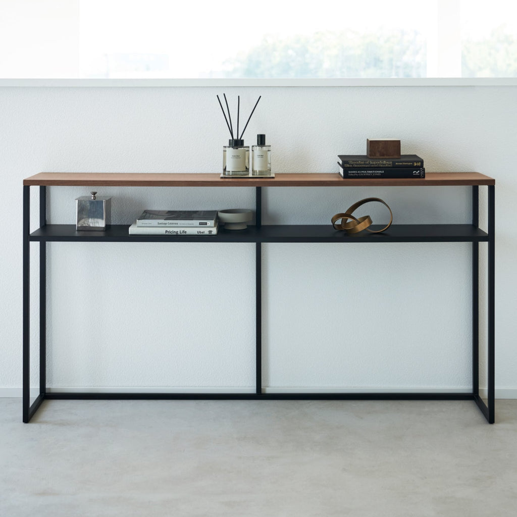 At just 8.1 inches deep, this slim table is a great addition for hallways, entryways, or any other elongated area in your home. Create a focal point with a touch of decor and keep your out-the-door essentials in one spot.