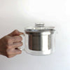 Made from 100% natural HARIO Glass, the pot is highly resistant to heat, odor, and stains. It can be used with or without the strainer, and works well for both hot and cold brews. With a 17 fl oz (500 ml) capacity, it’s suitable for a generous single serving or multiple pours. Microwave safe (with strainer removed) and dishwasher safe, it’s designed for both beauty and ease in everyday use. 