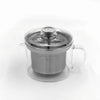 This straight-walled glass tea pot is a collaboration between Japanese tableware brand Common and HARIO, Japan’s trusted heat-resistant glassmaker since 1921. The simple form with softly rounded edges brings a sense of warmth to everyday tea rituals. Its clear body showcases the color and movement of tea as it steeps. The deep stainless-steel strainer promotes even infusion and is easy to remove and clean.