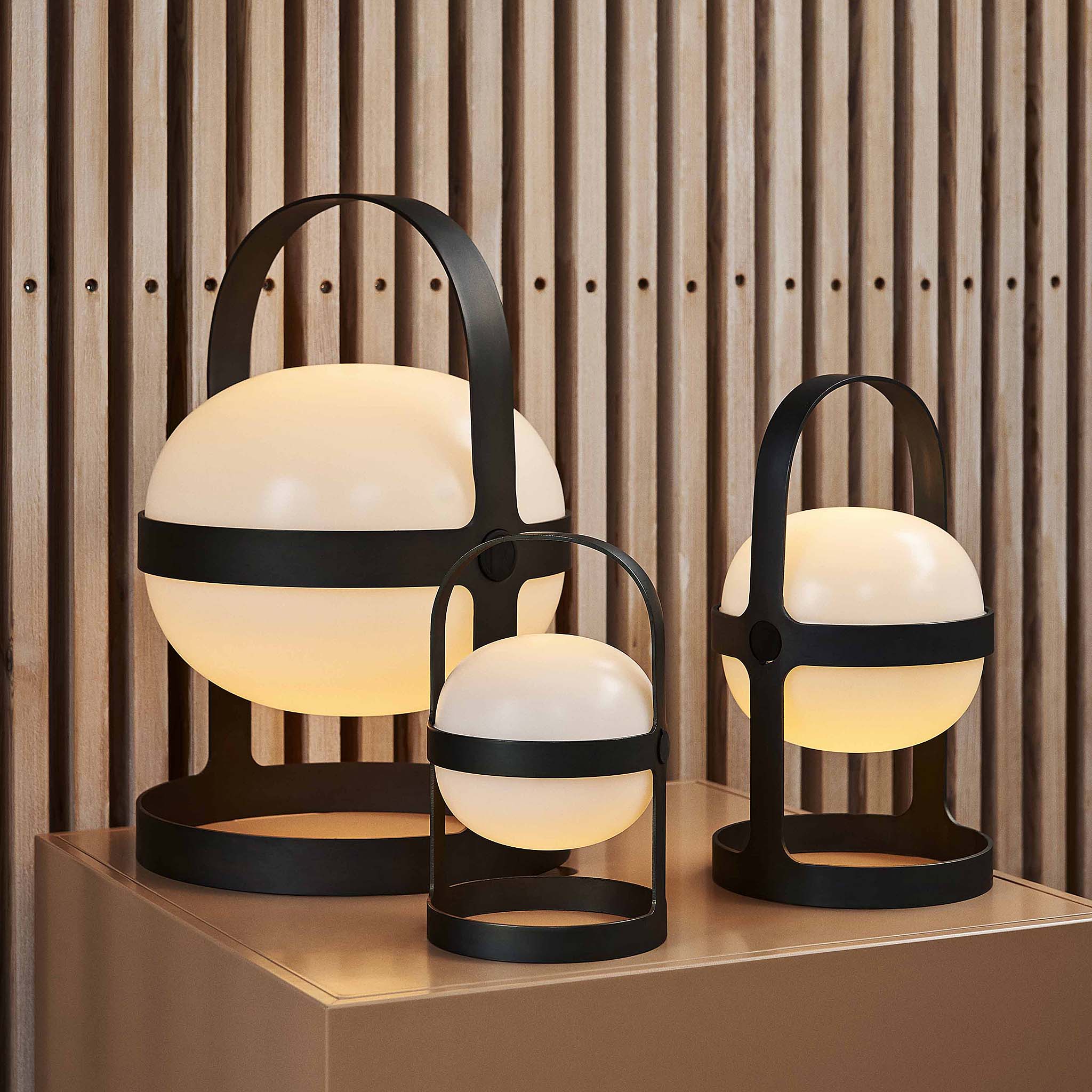 ライト・ランタン ROSENDAHL SOFT SPOT SOLAR BLACK H18.5cw Rosendahl Soft Spot Solar Lantern Rechargeable Lamp