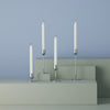 Made from recycled 18/10 stainless steel (SS304), this candlestick is part of the Dorotea collection - an homage to the natural area surrounding the small village of Dorotea. Here, ice has sculpted a landscape of mountains, valleys, and expansive open spaces, creating soft, fluid shapes that flow seamlessly into one another. This often-overlooked transition is where the true spirit of the design comes to life - subtle, yet full of depth and discovery. 