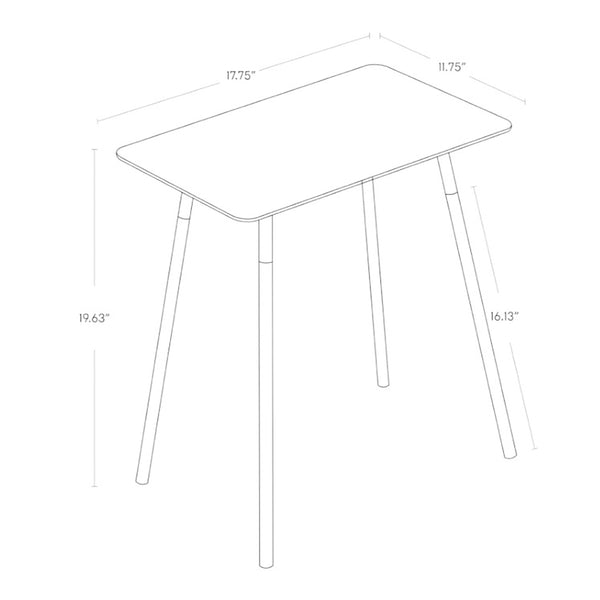 Assembly requires screwing in four wooden legs. The product features wood components, made of ash