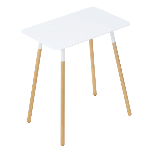 Yamazaki Home Plain Side Table White Rectangle. SKU 3507. UPC 4903208035071.