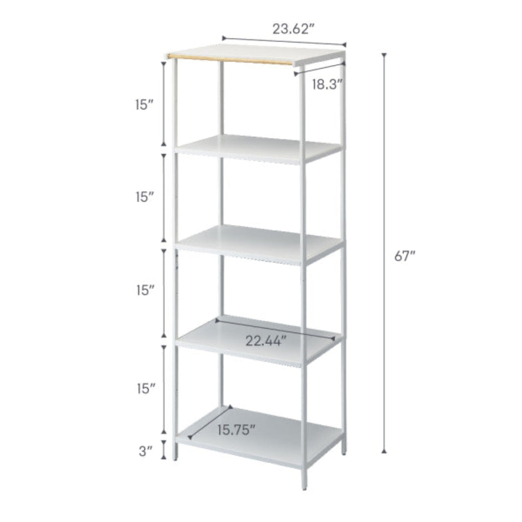 This kitchen appliance storage rack creates a dedicated space in the kitchen for your mid-sized appliances such as toaster ovens, microwaves, and blenders. The bottom compartment accommodates small refrigerators and garbage cans.