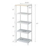 This kitchen appliance storage rack creates a dedicated space in the kitchen for your mid-sized appliances such as toaster ovens, microwaves, and blenders. The bottom compartment accommodates small refrigerators and garbage cans.