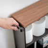 Install handle on either end for max versatility. Replacement wooden tops can be purchased.