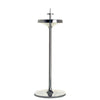 Embassy stainless steel candlestick 30cm. SKU 4805106.Originally designed in 1963 for use in British embassies abroad and previously only available in silver plate, we are pleased to now introduce a stainless steel version of this design classic.

These spectacular candlesticks add real height and elegance to a table setting. Use individually or group together different heights. Candles with a 3cm base are ideal for this candleholder. Supplied in a gift box.