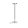 David Mellor Embassy stainless steel candlesticks. Originally designed in 1963 for use in British embassies abroad and previously only available in silver plate, we are pleased to now introduce a stainless steel version of this design classic. These spectacular candlesticks add real height and elegance to a table setting. Use individually or group together different heights. SKU 4805120.
