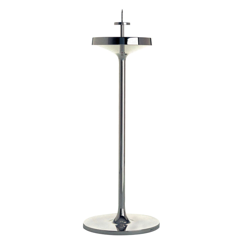 Embassy stainless steel candlestick 35cm. SKU 4805120. David Mellor has a long tradition of fine metalwork design. Design classics such as David Mellor's Embassy candlesticks are complemented by our recent range of stainless steel tableware by Corin Mellor. Each item is flawlessly manufactured and highly polished, with the option of a titanium-coated grey finish on some items.