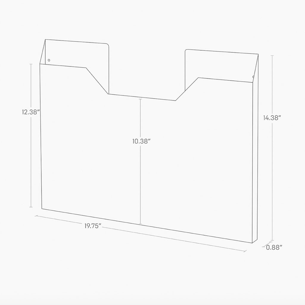 Yamazaki Home Tower Steel Magnetic Placemat Organizer SKU 4886 4887 dimensions.