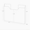Yamazaki Home Tower Steel Magnetic Placemat Organizer SKU 4886 4887 dimensions.