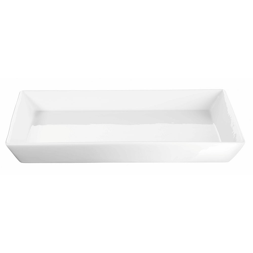 ASA Selection 250°C Plus Porcelain Poletto Cookware Serving Plate/Lid Square Medium (Pairs w/ Baking Dish 52032017). SKU 52132017. EAN 4024433272687. The bright white porcelain, suitable for professional kitchens, and the architectural shapes convince design-oriented people. 250°C plus stands for extreme resilience and versatile use. 