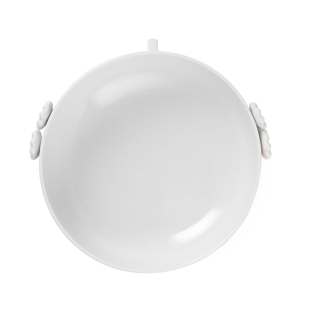 The beautiful Eva bowl from Bjørn Wiinblad measures 9.4" in diameter and is perfect for fruit and all sorts of other goodies. 
