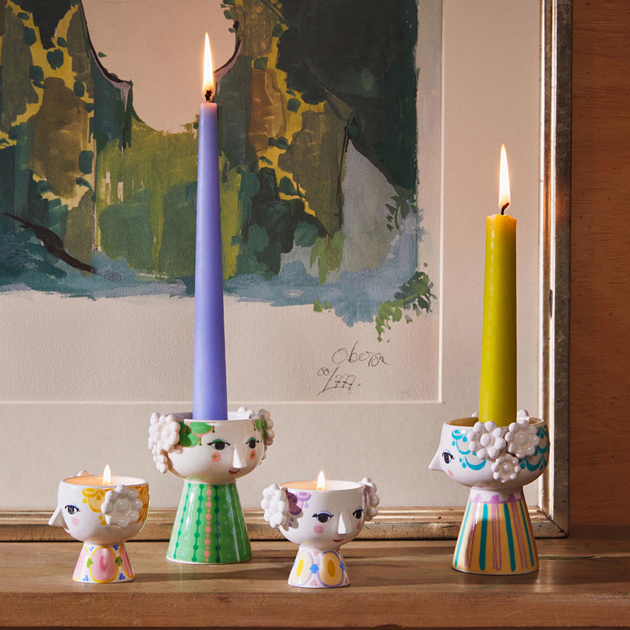 Bjørn Wiinblad Eva Candle and Tealight Holder Collection from