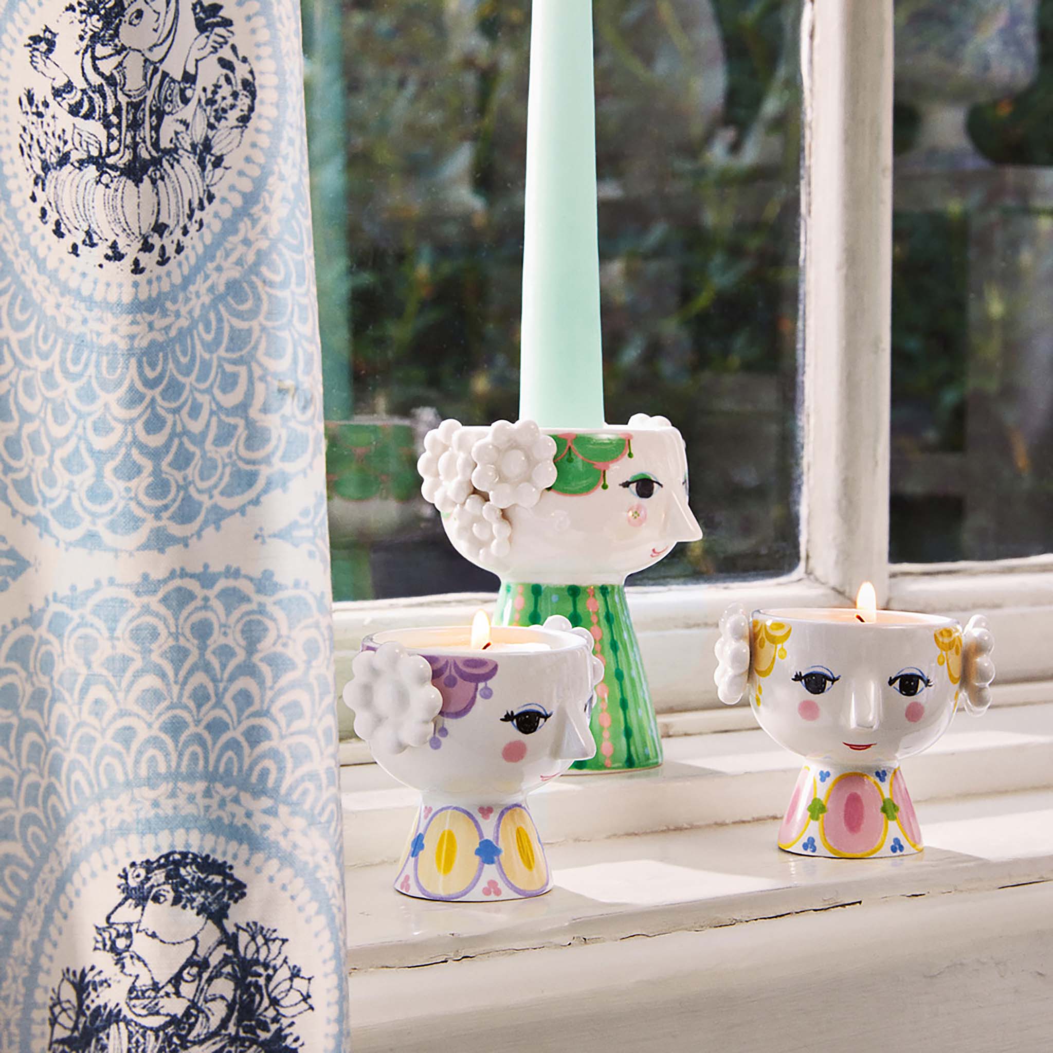 Bjørn Wiinblad Eva Candle and Tealight Holder Collection from