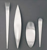 This 4-piece, Mono Zeug set includes table spoon, table fork, table knife and tea/coffee spoon.