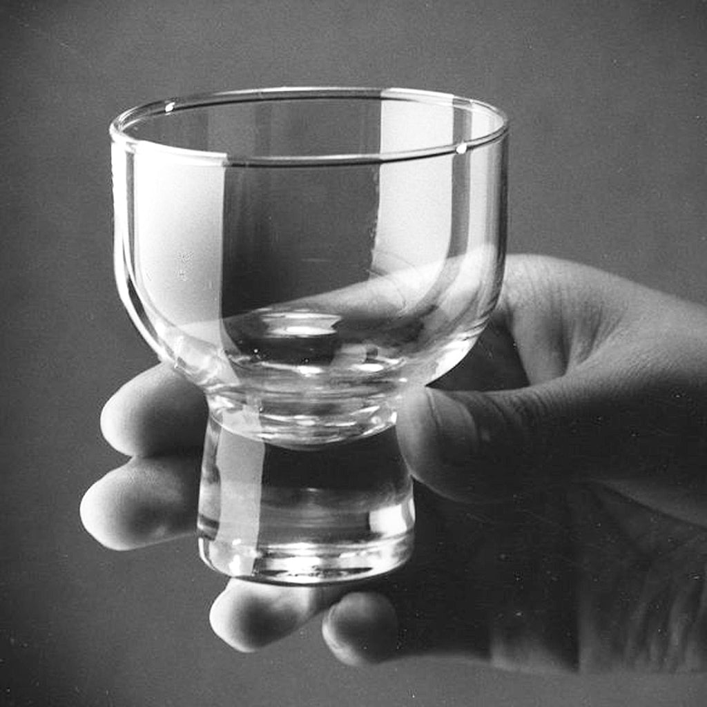 A glass with a smaller size is recommended to allow the alcohol to be sipped gradually.