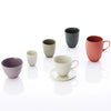 Feinedinge* Vienna Alice Mug Cup Beaker Collection by Sandra Haischberger. mugs hand-poured café/tea mugs, mocha cups and mugs made of limoges porcelain dyed with dyes.