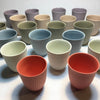 Alice Mug Cup Beaker Collection by Feinedinge* Vienna. The alice collection is available in 9 elegantly paired shades that may be combined with each other in a flexible way.