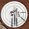 Cutipol Goa Black Matte Brushed table spoon, table fork, dinner knife, tea/coffee spoon and demitasse spoon.