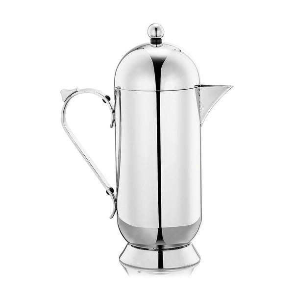 Nick Munro Shorty Pot Cafetiere - NM00114 / UPC 0400017875613. Shorty Pot Cafetière made from 18/8 polished stainless steel with stainless steel plunger mechanism. With a domed top and insulated steel knob and handle. Features a non-drip spout. Dishwasher safe.