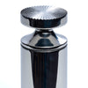Their unusual, precision machined tops are a contemporary interpretation of a cog, reflecting their grinding action and our industrial design heritage. Beautifully engineered for high-definition crispness, they feature a subtle black or white band to distinguish between salt and pepper at the table.