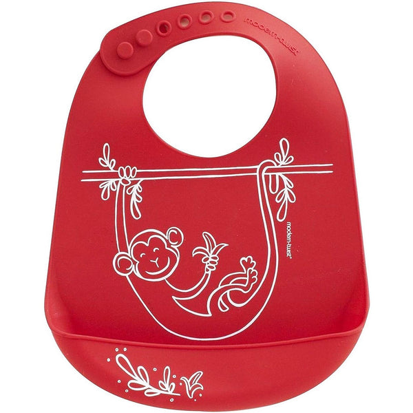 The plastic-free baby bucket-bib is made of pure, silky soft & reusable silicone that keeps your baby’s sensitive skin happy & prevents single-use options from ending up in our oceans & landfills. Reuse over & over knowing that your baby is safe from lead, latex, phthalates, BPAs and other harsh chemicals found in plastic & lower-grade silicone. Roll up the flexible, memory-free bib for on-the-go dining & rescue clothes from endless spills & stains with the non-porous & dishwasher safe material.