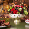 Attractive Eva, pink ceramic decorative bowl. Fill the bowl with Christmas goodies, a variety of nuts, dried apricots, sweet dates and maybe a selection of homemade Christmas confectionery. 