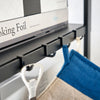 This kitchen appliance storage rack creates a dedicated space in the kitchen for your mid-sized appliances such as toaster ovens, microwaves, and blenders. The bottom compartment accommodates small refrigerators and garbage cans.