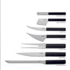 Elevate your culinary experience with this unique collection, where style meets efficiency. MMaterial: Resin handle; blade: molybdenium vanadium steel.