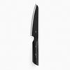 DYK mini santoku knife by Takagi in Matte Black. D-28 BLACK. A new style kitchen knife that features the advantages of both Santoku knife and paring knife. 